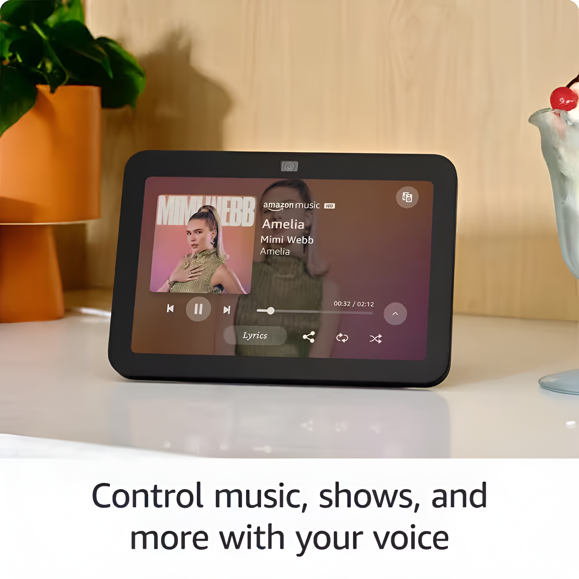 Echo Show 8 (3Rd Gen) 8 In. HD Smart Display with Spatial Audio, Smart Home Hub, and Alexa (Glacier White)
